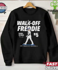 Walk Off Freddie Freeman #5 Los Angeles Dodgers signature shirt