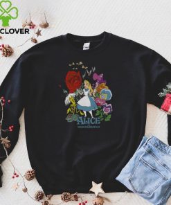 Walking Through The Flowers Alice In Wonderland shirt