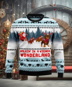 Walkin‘ In A Weiner Wonderland Ugly Christmas Sweater New For Men And Women Gift Holidays Christmas