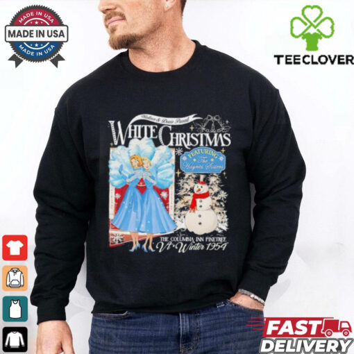 Wallace and Davis present white Christmas the Columbia inn pine tree shirt