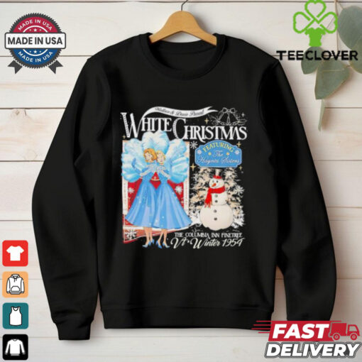 Wallace and Davis present white Christmas the Columbia inn pine tree shirt