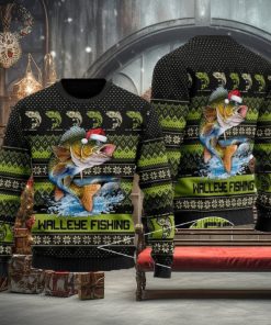 Walleye Fishing Ugly Christmas Sweater For Men And Women