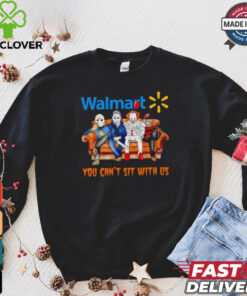 Walmart you can’t sit with us Voorhees Myers Pennywise and Krueger Halloween shirt 1 Walmart you can’t sit with us Voorhees Myers Pennywise and Krueger Halloween shirt