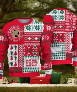 Walsall FC Hula Efl Logo Team Ugly Christmas Sweater For Fans Gift Unisex Sweatshirt