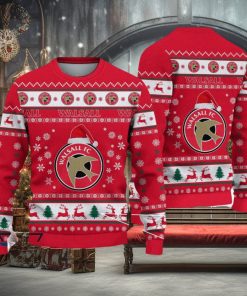 Walsall FC Paradise Efl Logo Team Ugly Christmas Sweater For Fans Gift Unisex Sweatshirt