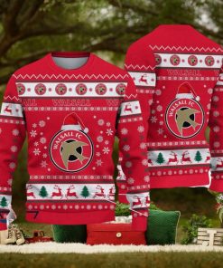 Walsall FC Paradise Efl Logo Team Ugly Christmas Sweater For Fans Gift Unisex Sweatshirt