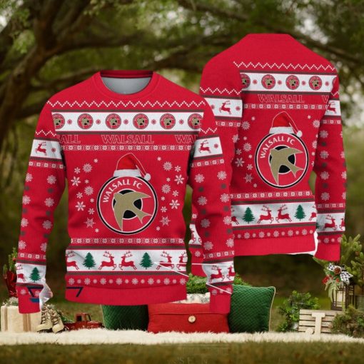 Walsall FC Paradise Efl Logo Team Ugly Christmas Sweater For Fans Gift Unisex Sweatshirt