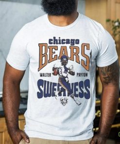 Walter Payton Ash Chicago Bears Retired Player Caricature Tri Blend Shirt