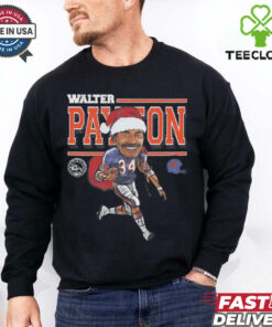 Walter Payton Chicago Bears Santa hat caricature shirt