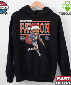 Walter Payton Chicago Bears Santa hat caricature shirt