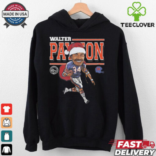 Walter Payton Chicago Bears Santa hat caricature shirt