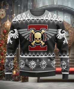 Warhammer 40K Deathwatch Skull Iconic Ugly Sweater Christmas Sweatshirt 3D Printed