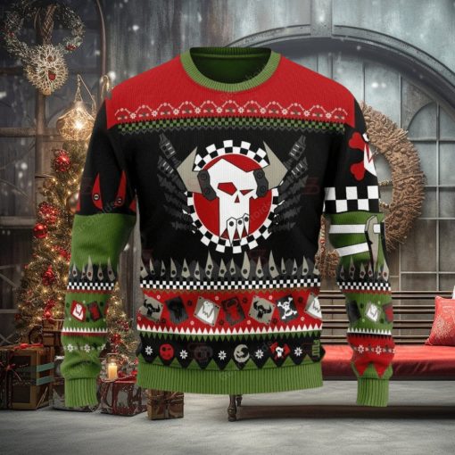 Warhammer 40K Orks Iconic Ugly Sweater Christmas Sweathoodie, sweater, longsleeve, shirt v-neck, t-shirt 3D Printed