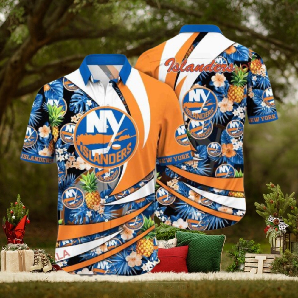 Warm Days Look New York Islanders Hawaiian Aloha Shirt