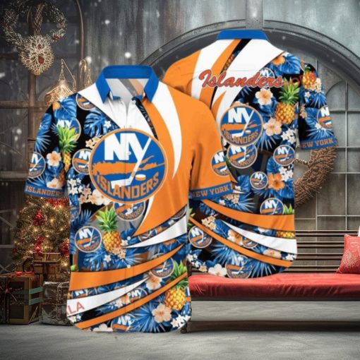 Warm Days Look New York Islanders Hawaiian Aloha Shirt