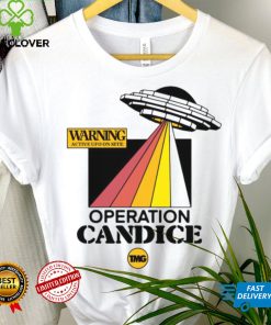 Warning active UFO on site operation candice t shirt