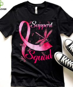 Warrior Support Squad Dragonfly Breast Cancer Awareness T Shirt