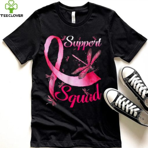 Warrior Support Squad Dragonfly Breast Cancer Awareness T Shirt