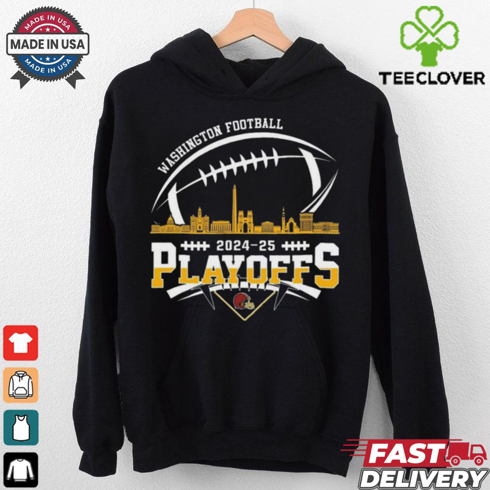 Washington American Football 2024 25 Playoffs Skyline Shirt Washington American Football 2024 25 Playoffs Skyline Shirt