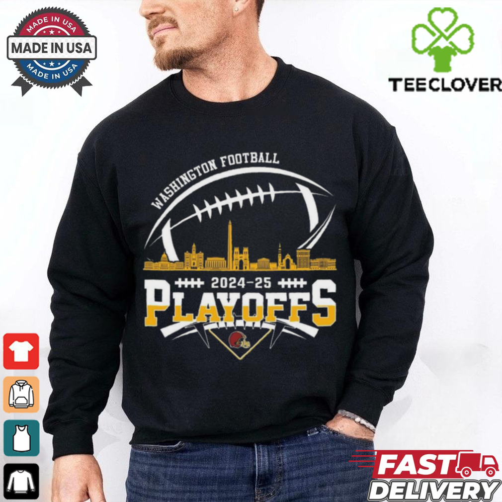 Washington American Football 2024 25 Playoffs Skyline Shirt Washington American Football 2024 25 Playoffs Skyline Shirt