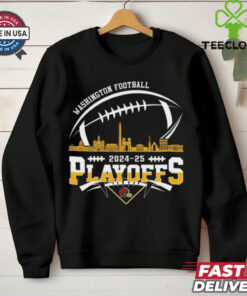 Washington American Football 2024 25 Playoffs Skyline Shirt