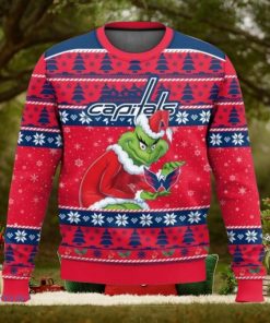 Washington Capitals Grinch Ugly Christmas Sweater Christmas Gift For Sport Fans