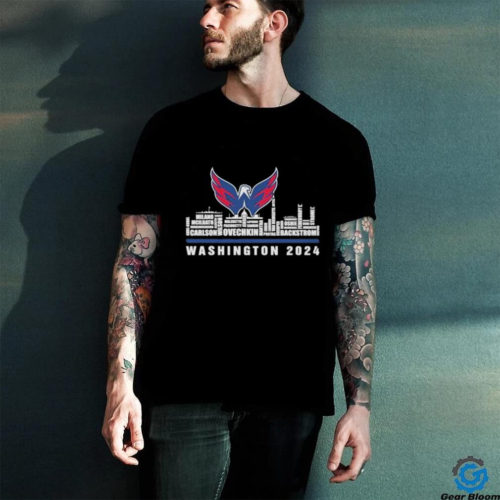 Washington Capitals Ice Hockey Team 2024 City Horizon T Shirt Washington Capitals Ice Hockey Team 2024 City Horizon T Shirt