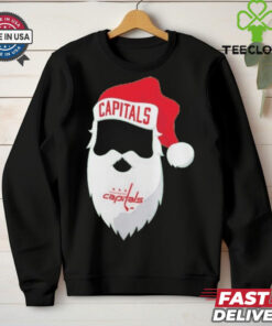Washington Capitals Kelly Jolly Santa Christmas T Shirt