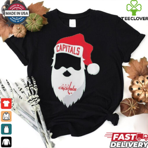 Washington Capitals Kelly Jolly Santa Christmas T Shirt
