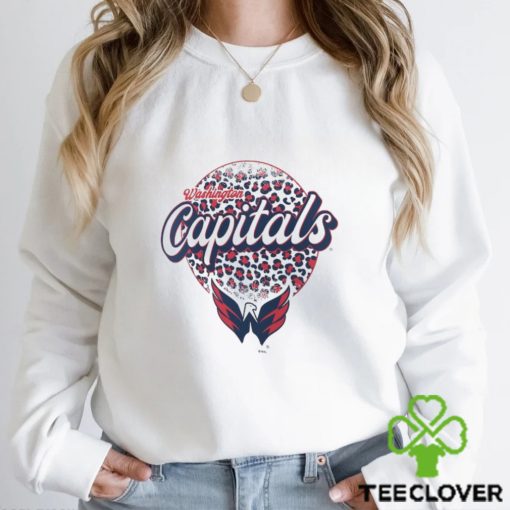 Washington Capitals Leopard Print Long Sleeve T Shirt