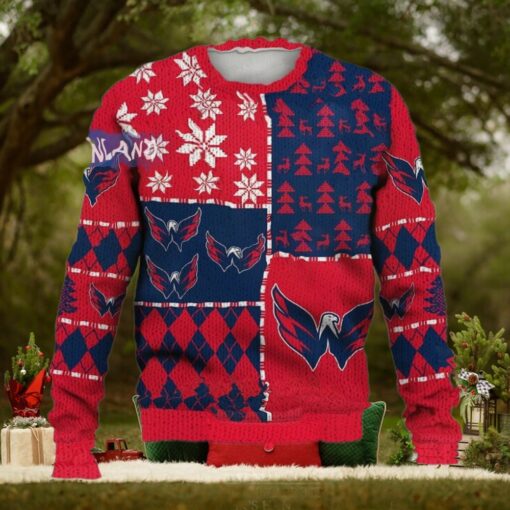 Washington Capitals Ugly Sweater Christmas, Ice Hockey NHL