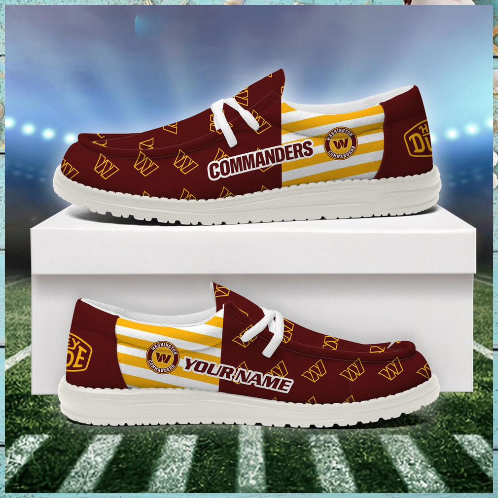 Washington Commanders 2024 Version Personalized Hey Dude Shoes Washington Commanders 2024 Version Personalized Hey Dude Shoes