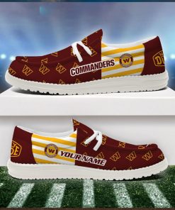 Washington Commanders 2024 Version Personalized Hey Dude Shoes