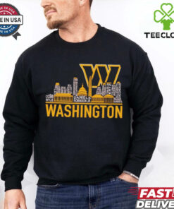Washington Commanders 2025 Enjoying The Championship City Skyline shirt
