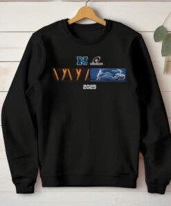 Washington Commanders And Detroit Lions Matchup 2025 NFC Divisional Round Head To Head Logo Unisex T Shirt