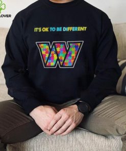 Washington Commanders Autism Its Ok To Te Different Shirt