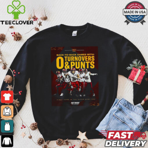 Washington Commanders Back To Back Game First Team In The Super Bowl Era 2024 Shirt