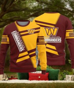 Washington Commanders Basic Pattern New Style Knitted Sweater