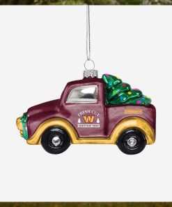 Washington Commanders Blown Glass Truck Ornament