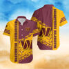 Washington Commanders Beach Sunset Hawaiian Shirt