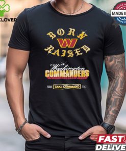 Washington Commanders Born x Raised Black Chrome Rocker Shirt