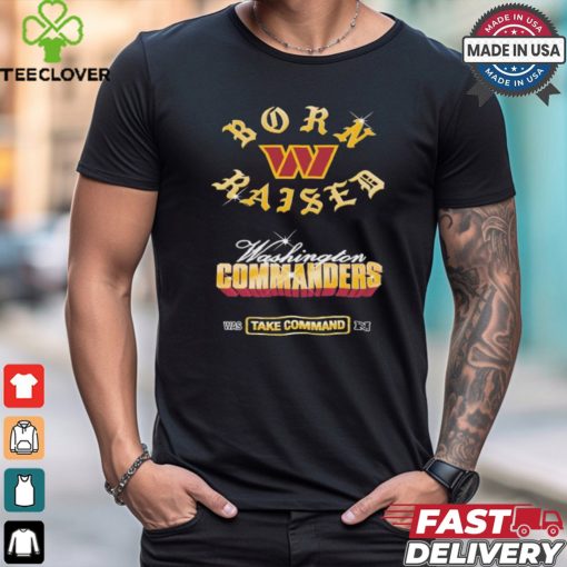 Washington Commanders Born x Raised Black Chrome Rocker Shirt