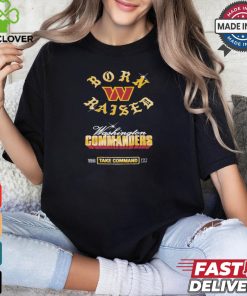 Washington Commanders Born x Raised Black Chrome Rocker Shirt