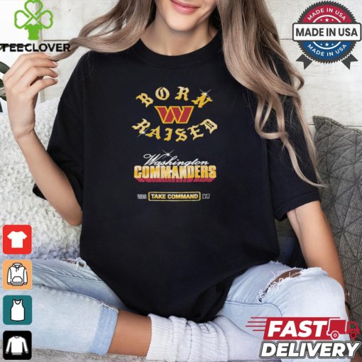 Washington Commanders Born x Raised Black Chrome Rocker Shirt