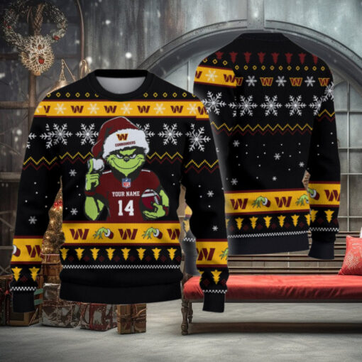 Washington Commanders Custom Chrismas Ugly Sweater