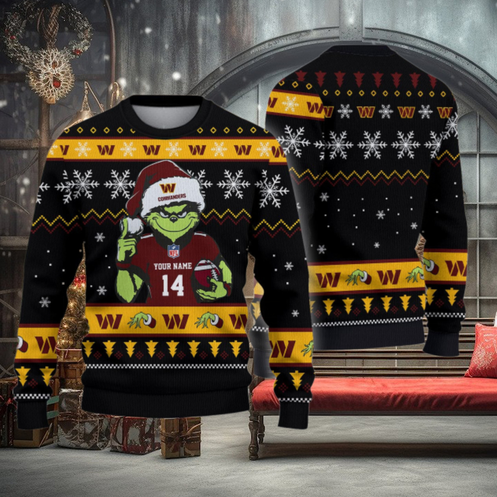Washington Commanders Custom Chrismas Ugly Sweater Washington Commanders Custom Chrismas Ugly Sweater