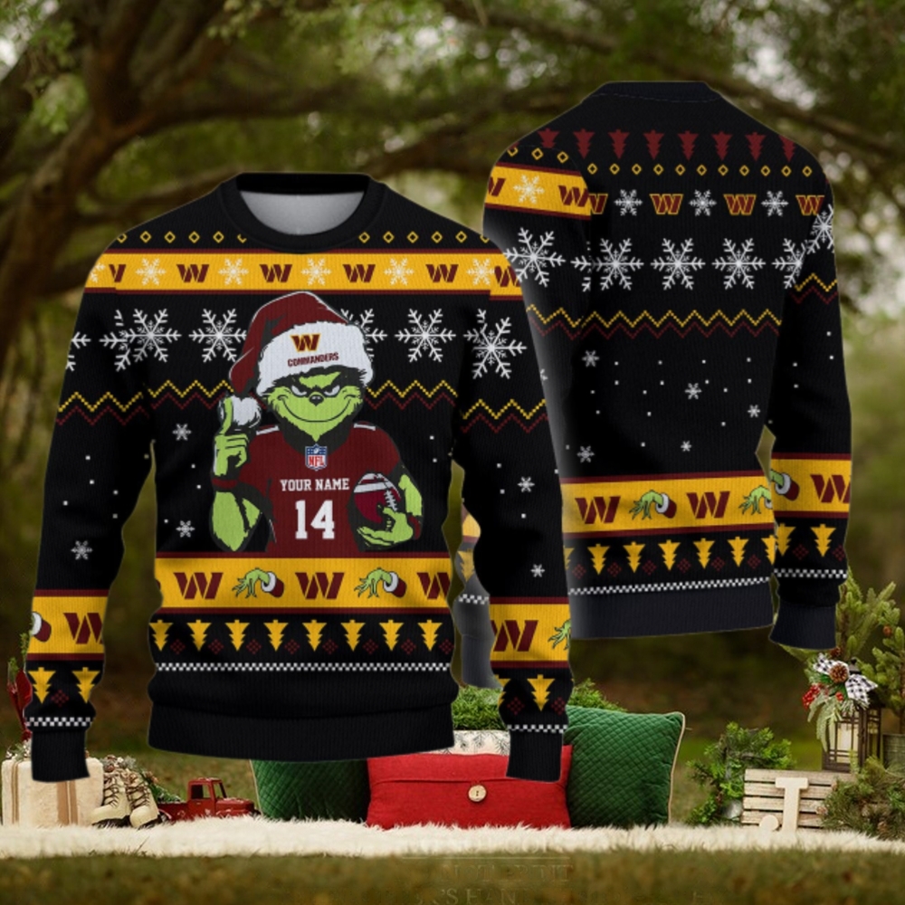 Washington Commanders Custom Chrismas Ugly Sweater Washington Commanders Custom Chrismas Ugly Sweater