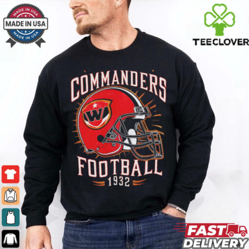 Washington Commanders Football helmet 1932 shirt