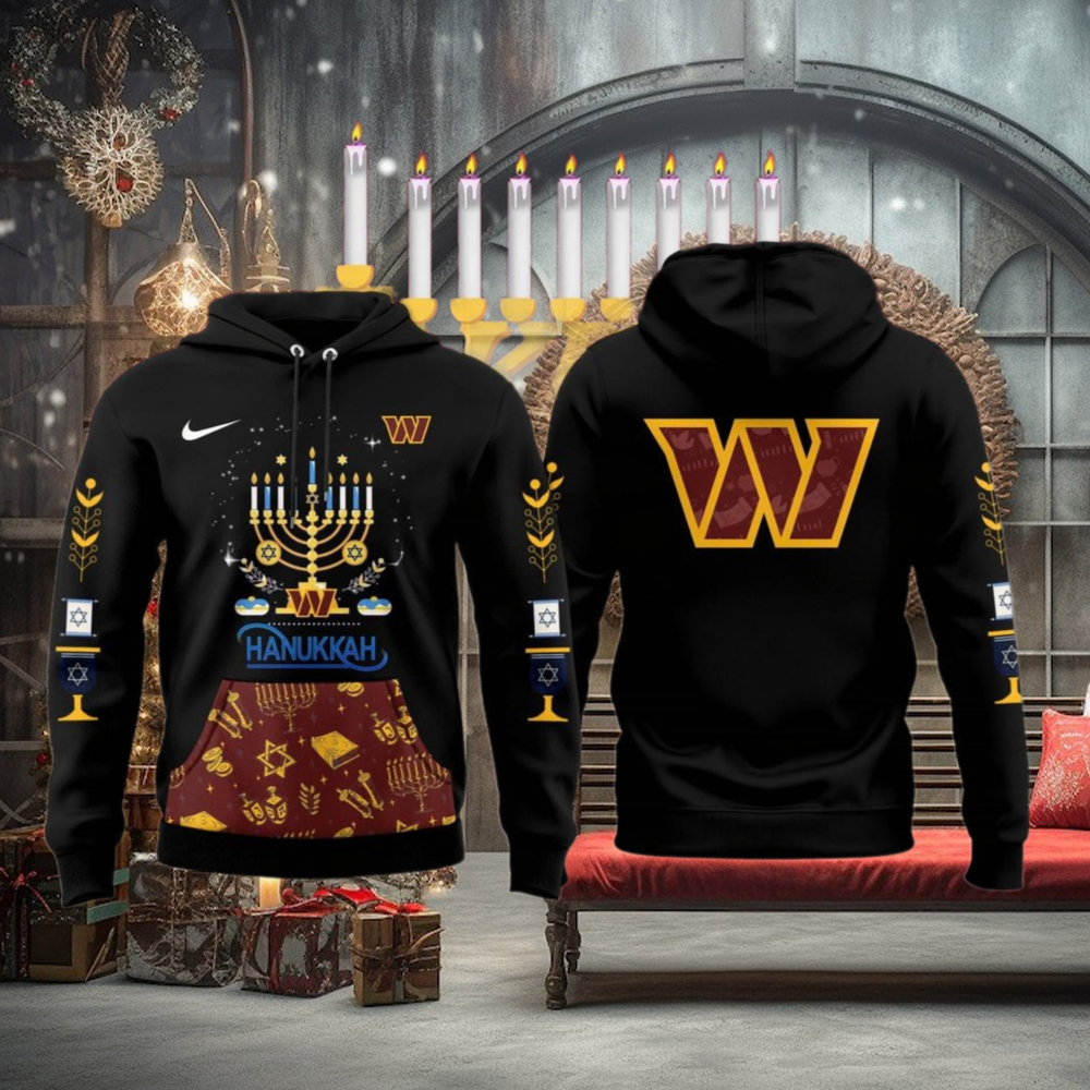 Washington Commanders Happy Hanukkah Fans Favorites New Edition Hoodie Washington Commanders Happy Hanukkah Fans Favorites New Edition Hoodie
