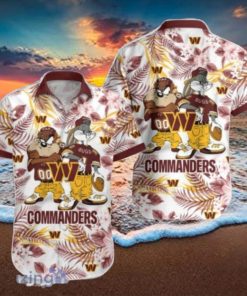 Washington Commanders Hawaiian Shirt Taz and Bugs For NFL Team